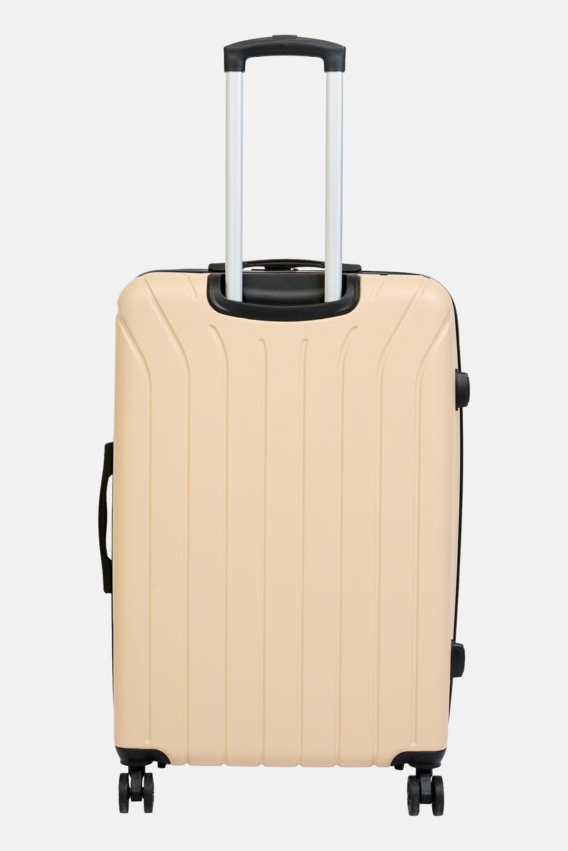 28 Inch Expandable Hardshell Check-In Spinner Luggage, Beige