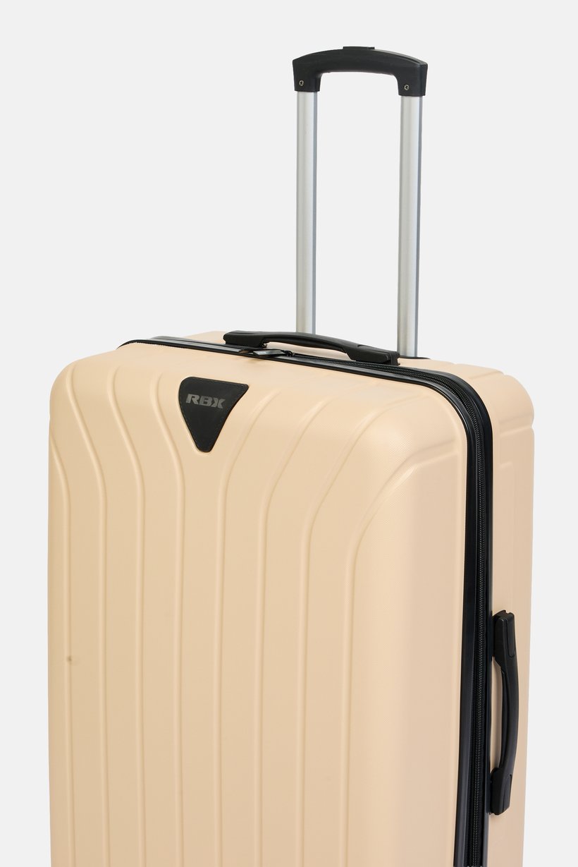 28 Inch Expandable Hardshell Check-In Spinner Luggage, Beige