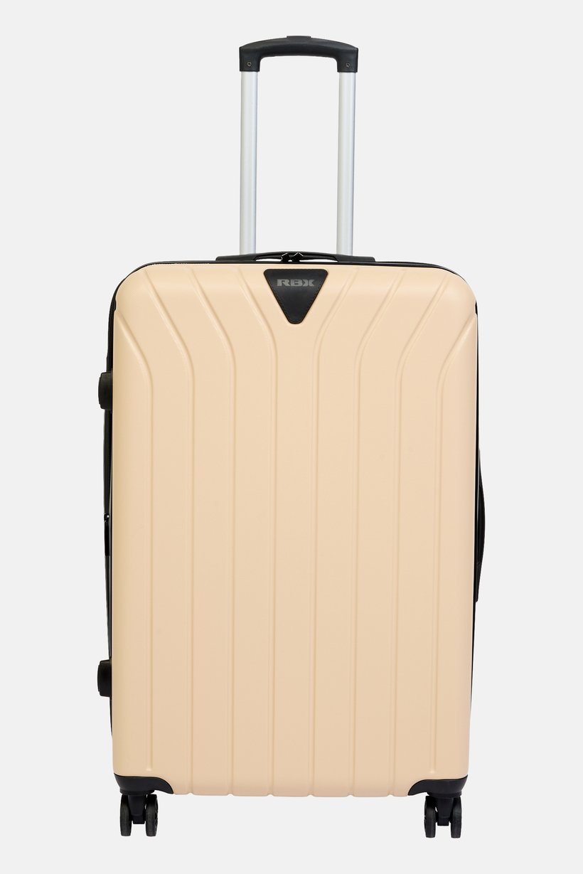 33 Inch Hard Shell Check In Spinner Luggage, Beige