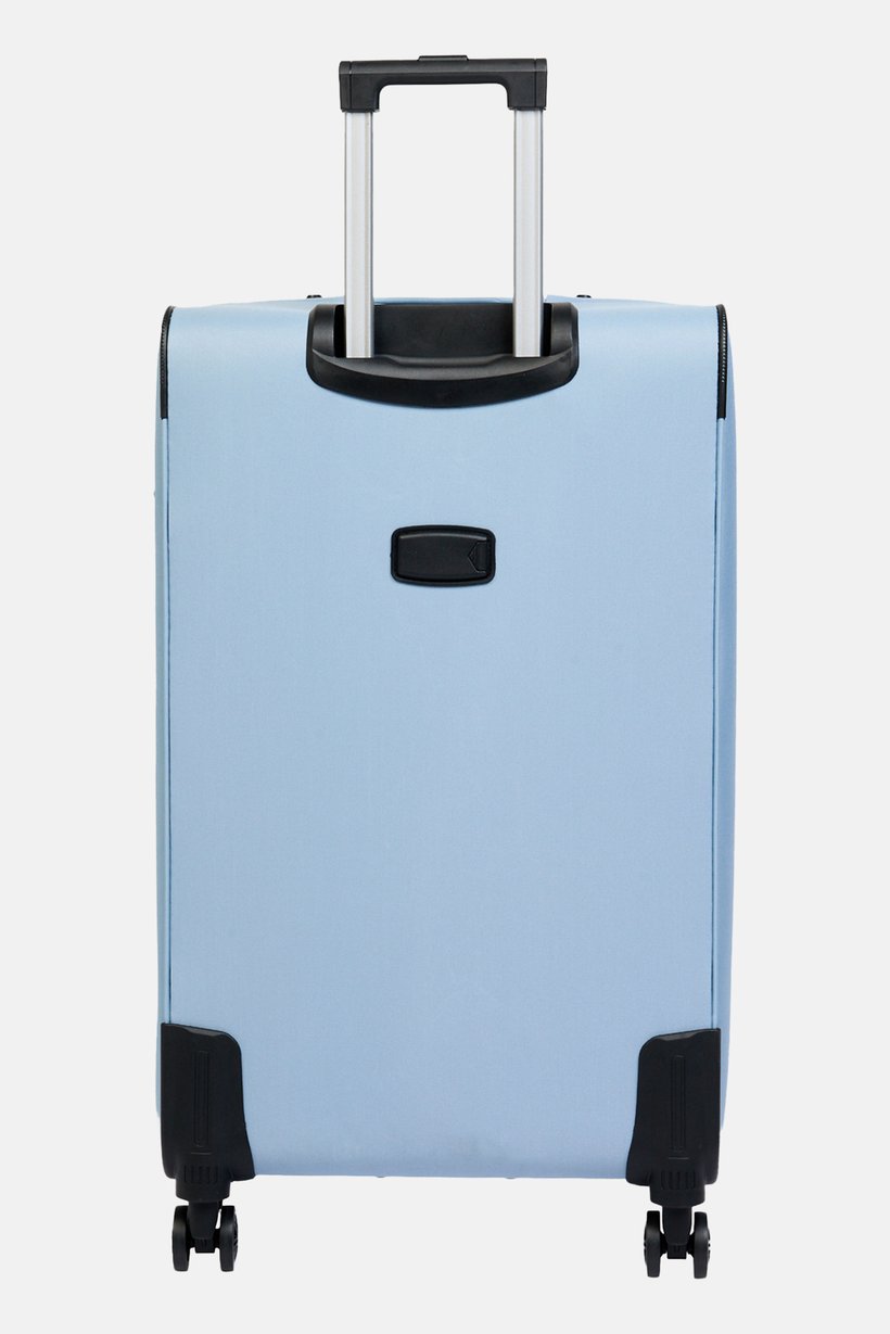 20 Inch Wheel Spinner Soft Side Luggage, Light Blue
