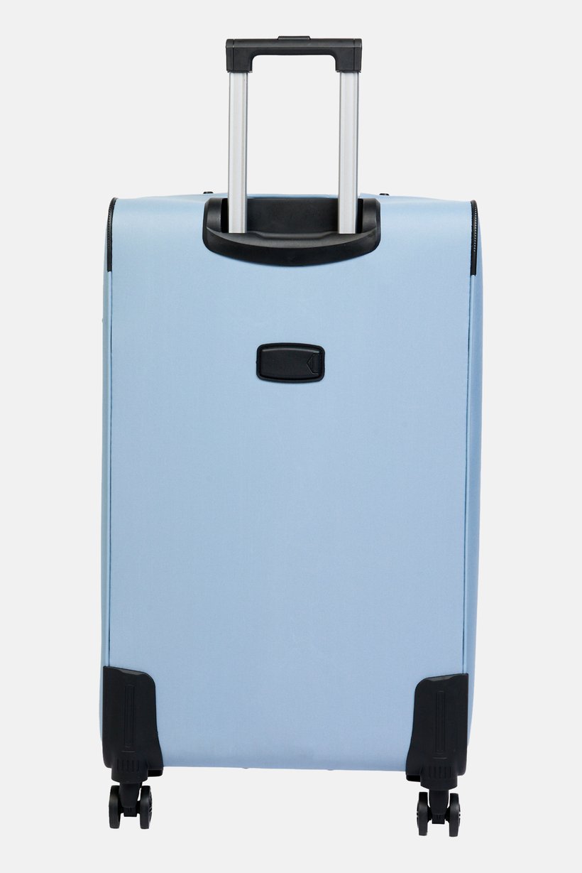 28 Inch Wheel Spinner Soft Side Luggage, Light Blue