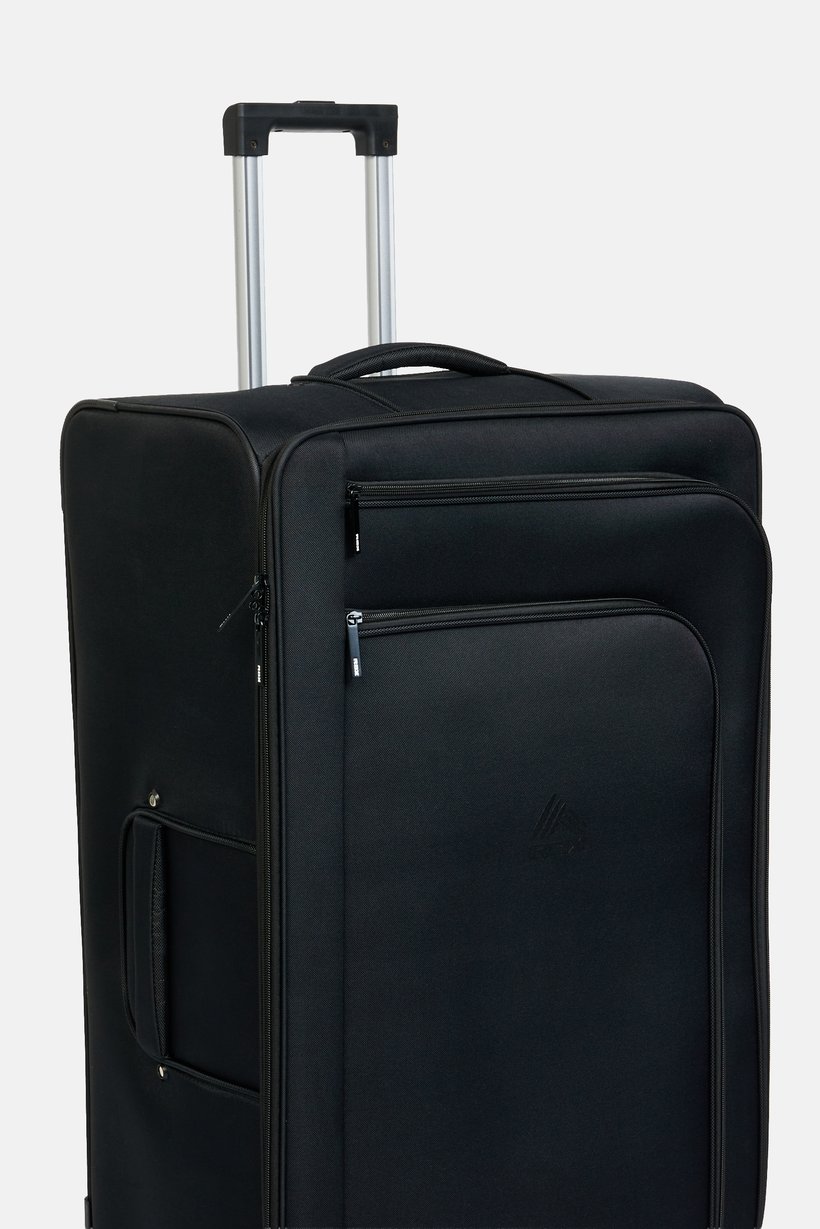 34 Inches Softshell Tokyo Check In Spinner Luggage, Black