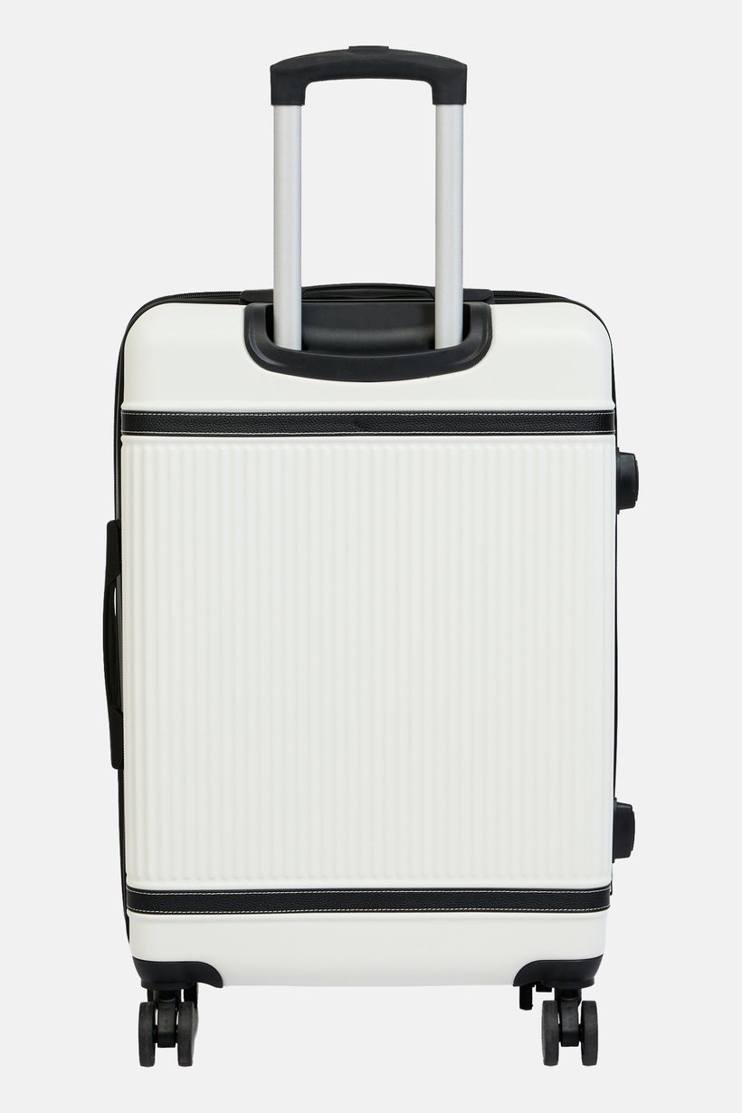 29 Inch Hard Shell Check In Spinner Luggage, White
