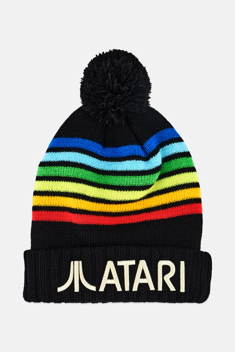 Men Embroidered Beanie Hat, Multicolor