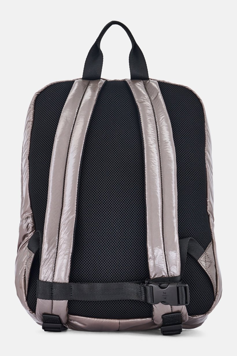 Armani Exchange Men Brand Logo Backpack, Grey