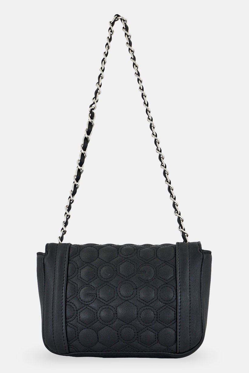 Women Brand Logo Cross Body Bag, Black
