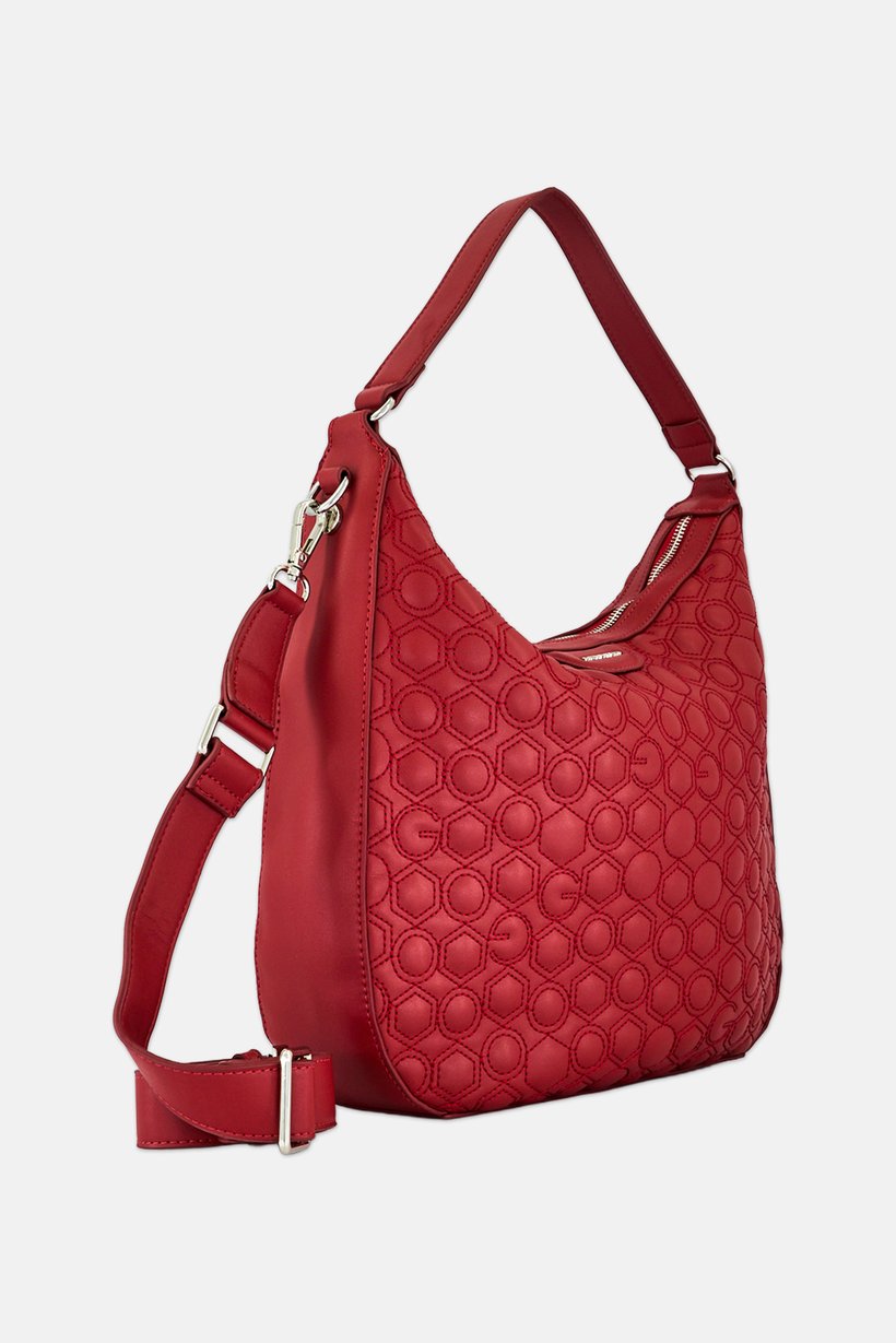 Women Brand Logo Cross Body Bag, Red