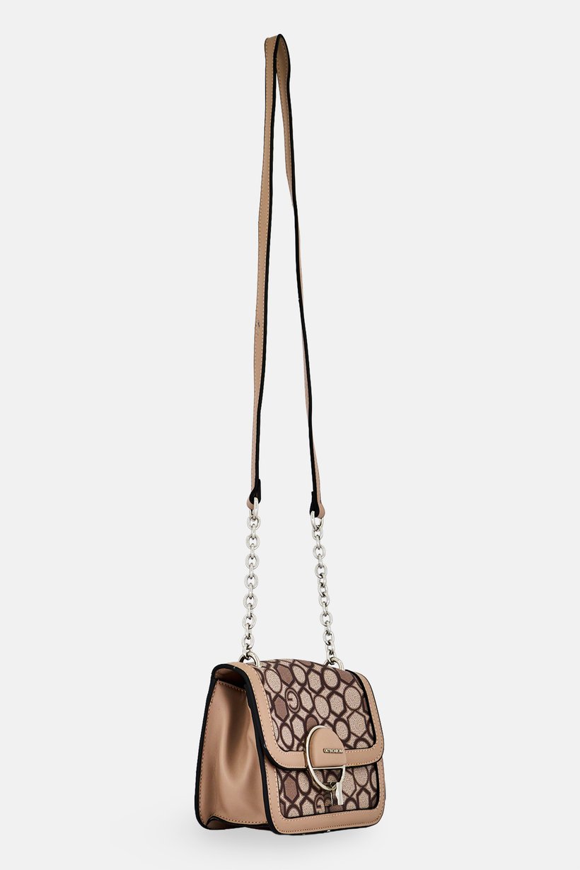 Women Monogram Pattern Cross Body Bag, Multicolor