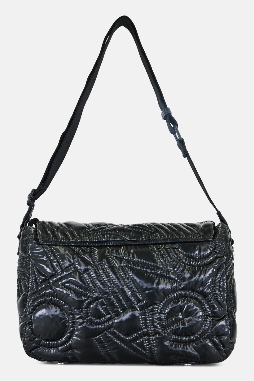 Women Quilted Cross Body Bag, Black
