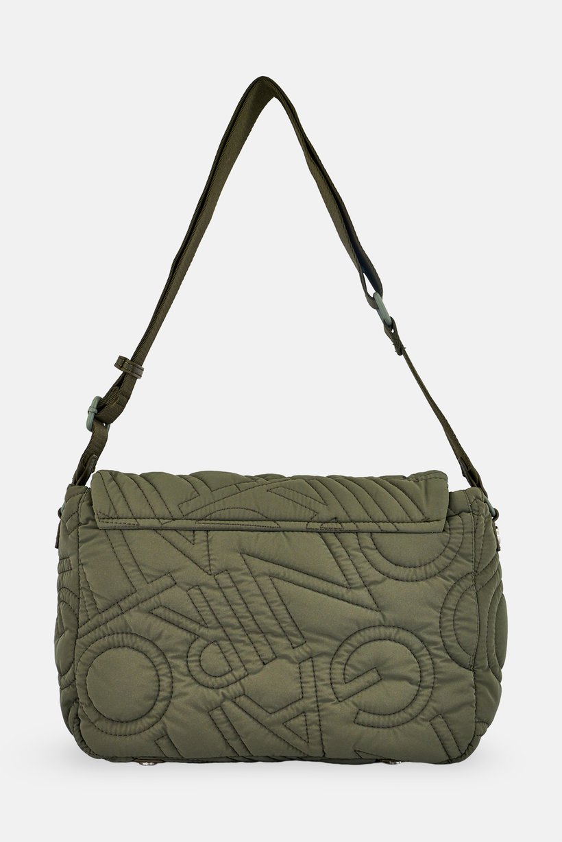 Women Quilted Cross Body Bag, Olive