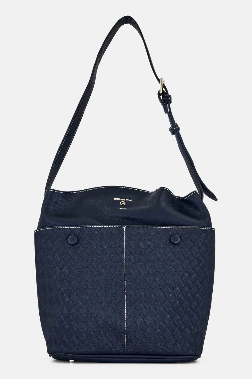 Women Brand Logo Tote Bag, Blue