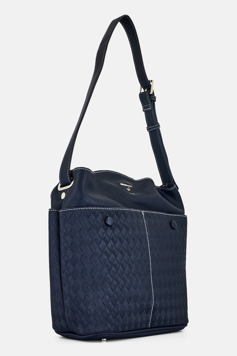 Women Brand Logo Tote Bag, Blue