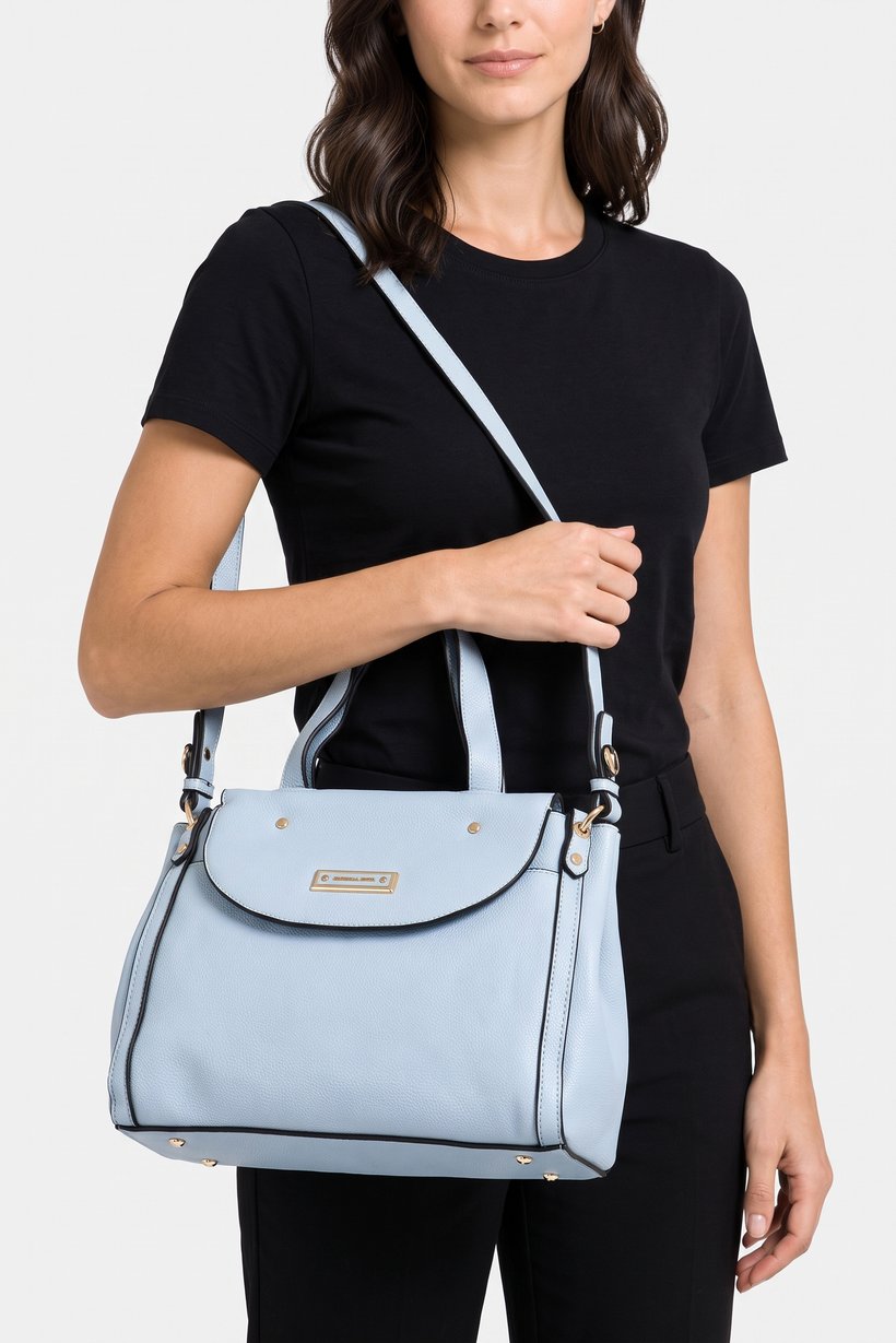 Women Brand Logo Tote Bag, Blue