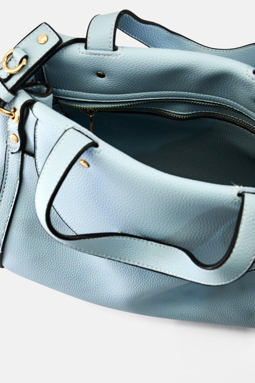 Women Brand Logo Tote Bag, Blue