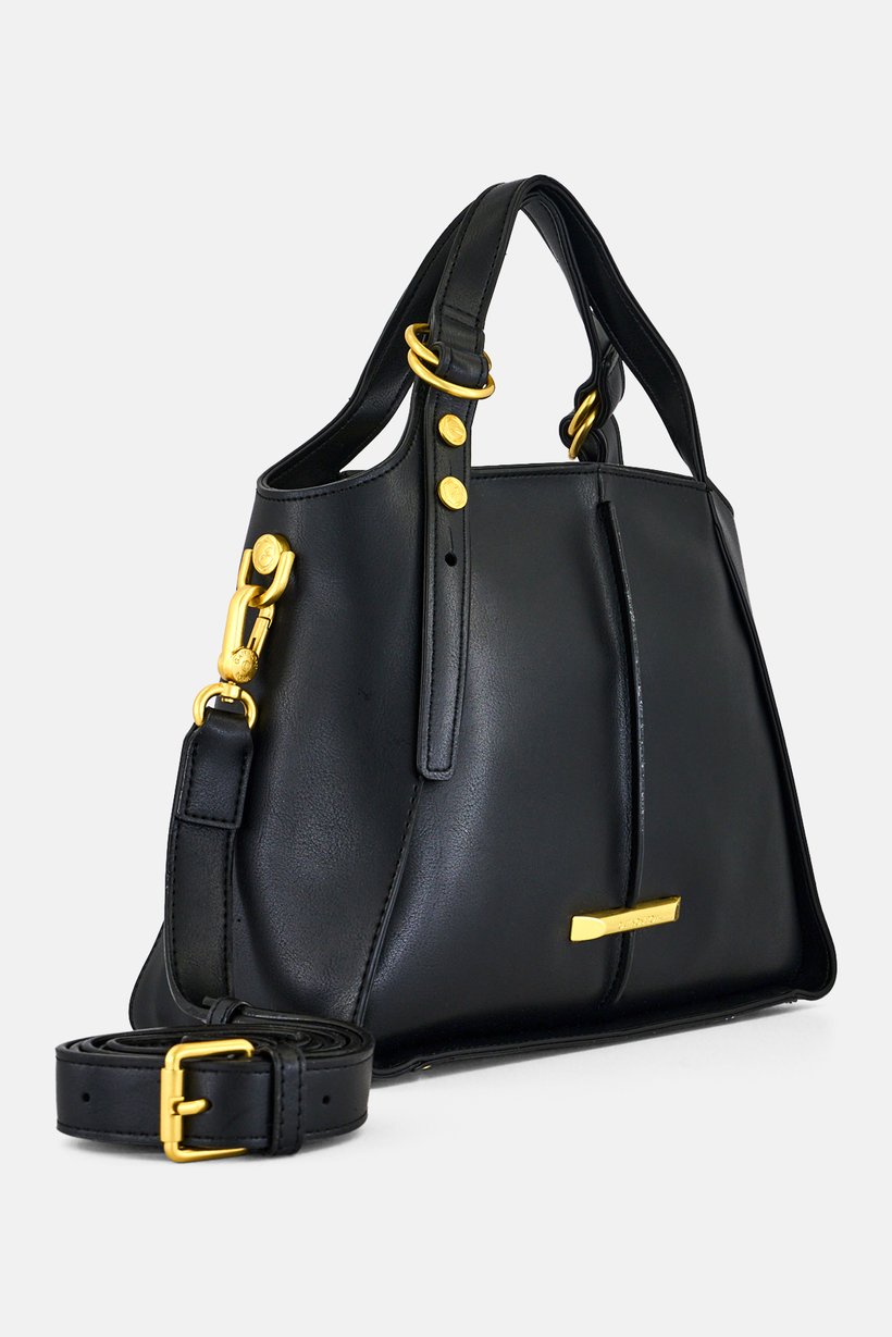 Women Brand Logo Cross Body Bag, Black