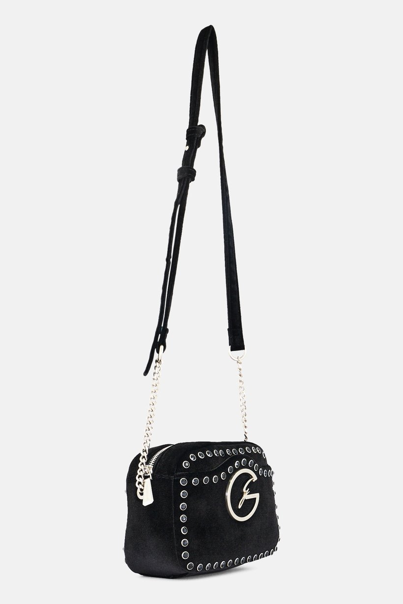 Women Brand Logo Cross Body Bag, Black