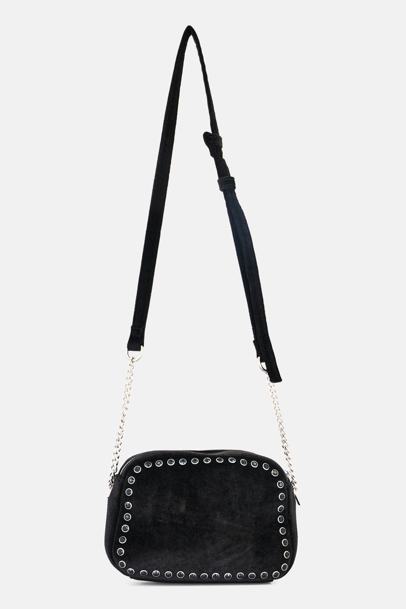 Women Brand Logo Cross Body Bag, Black
