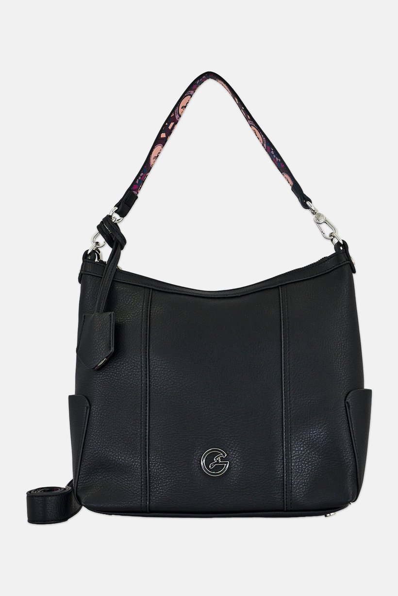 Women Brand Logo Tote Bag, Black