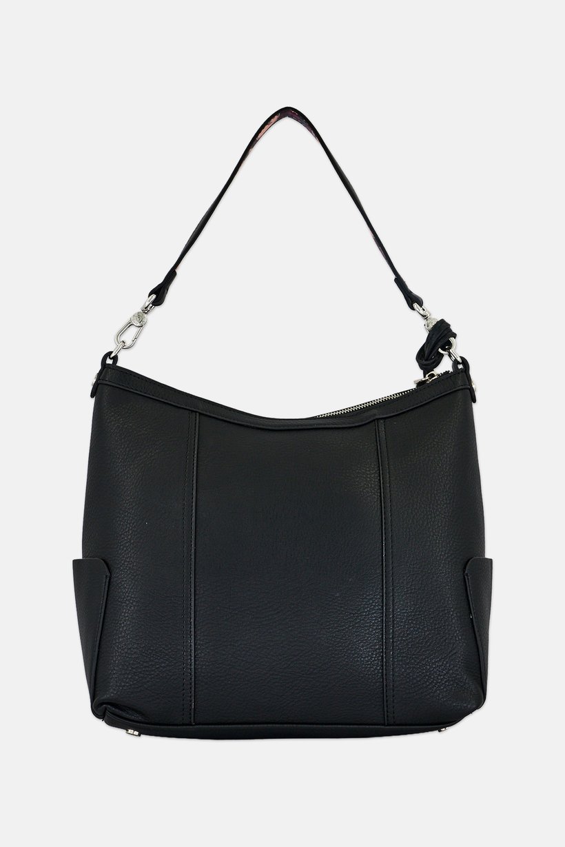 Women Brand Logo Tote Bag, Black