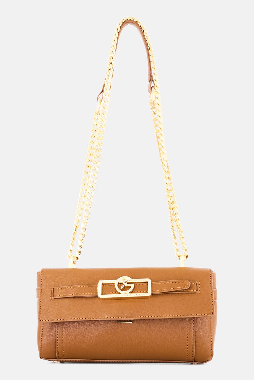 Women Brand Logo Cross Body Bag, Brown