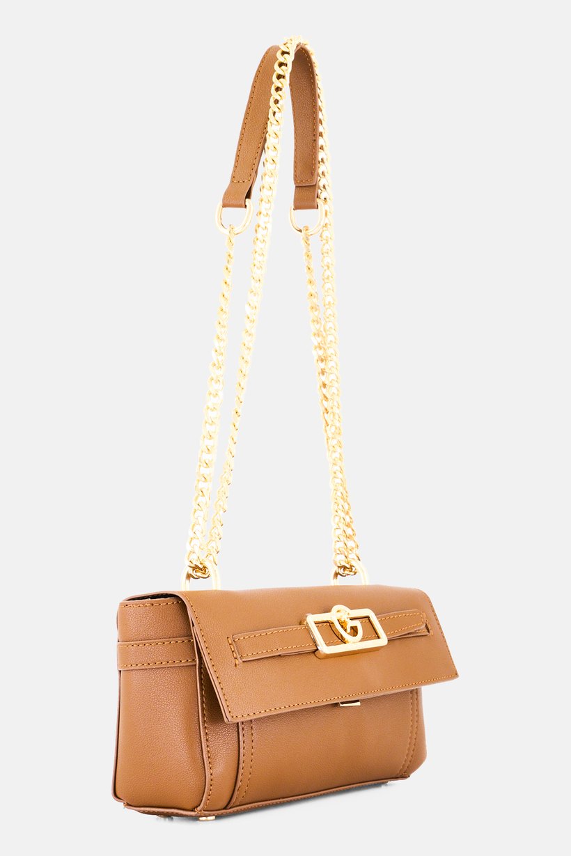 Women Brand Logo Cross Body Bag, Brown