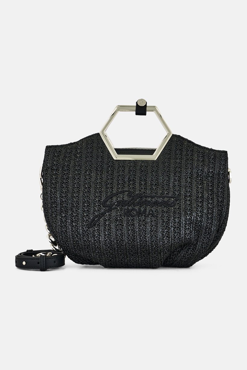 Women Brand Logo Cross Body Bag, Black