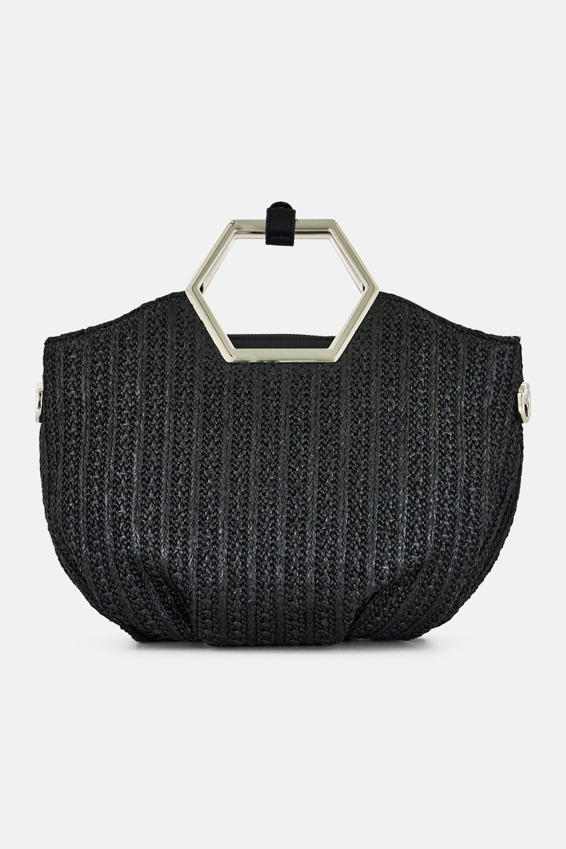 Women Brand Logo Cross Body Bag, Black