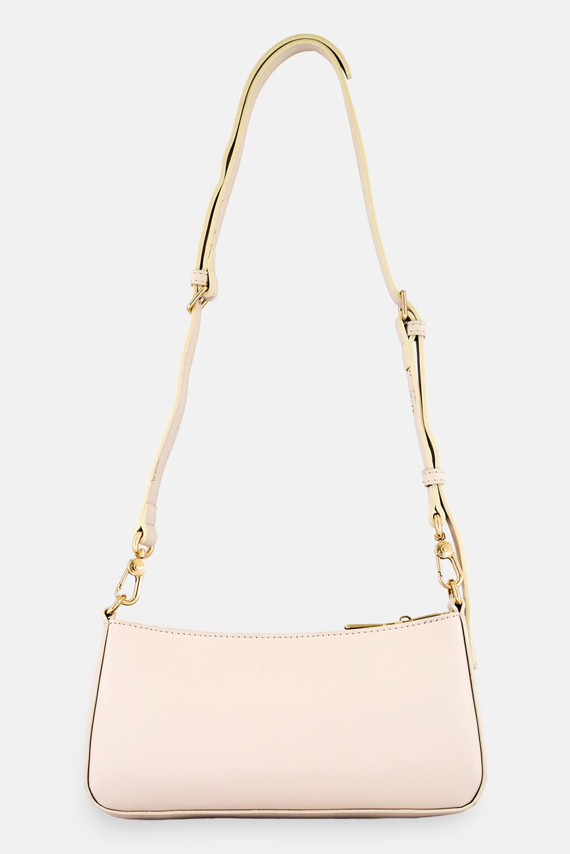 Women Brand Logo Cross Body Bag, Light Beige