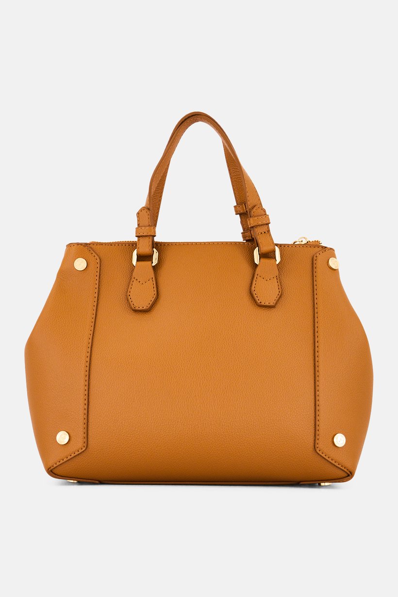 Women Brand Logo Handbag, Tan