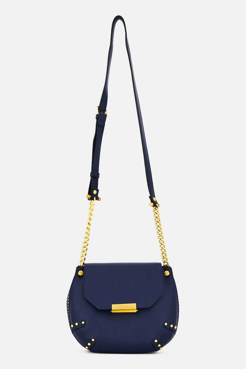 Women Brand Logo Cross Body Bag, Navy