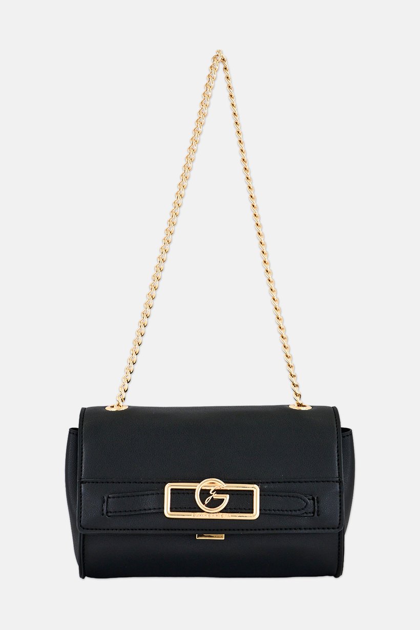 Women Brand Logo Cross Body Bag, Black