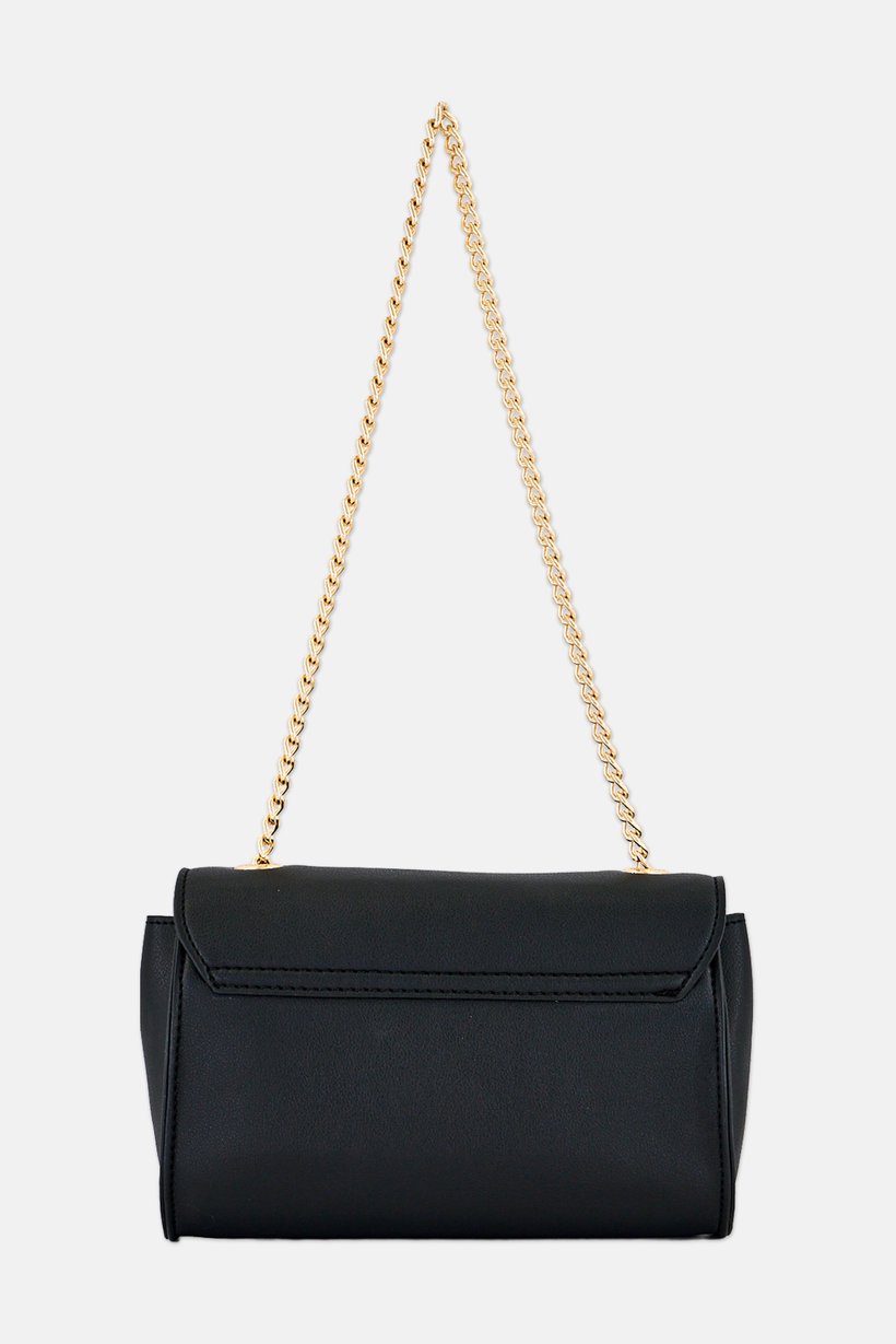 Women Brand Logo Cross Body Bag, Black