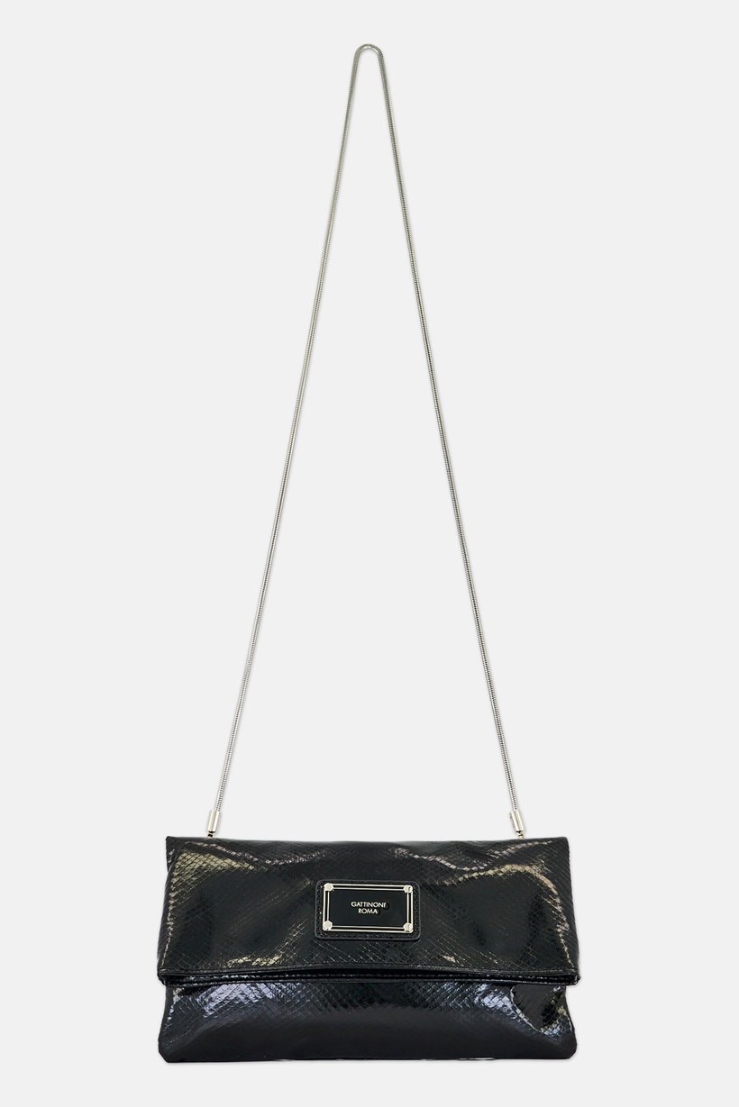 Women Animal Print Clutch, Black