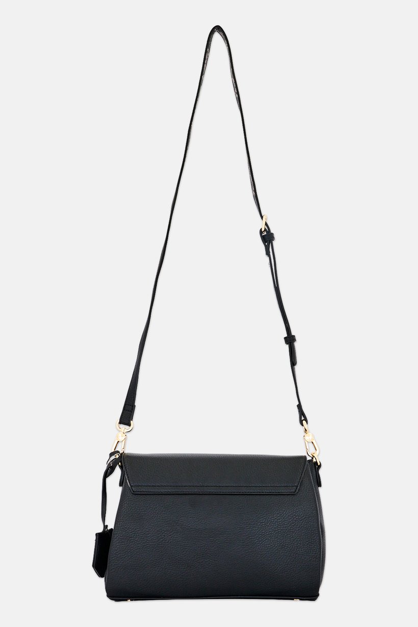 Women Brand Logo Cross Body Bag, Black