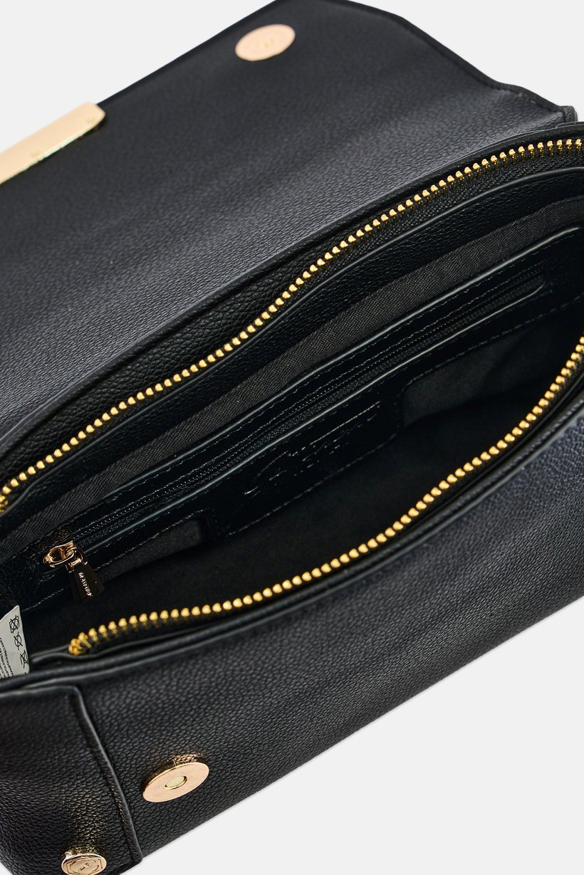 Women Brand Logo Cross Body Bag, Black