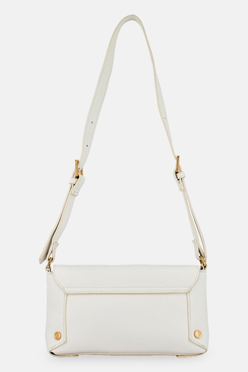 Women Brand Logo Cross Body Bag, White