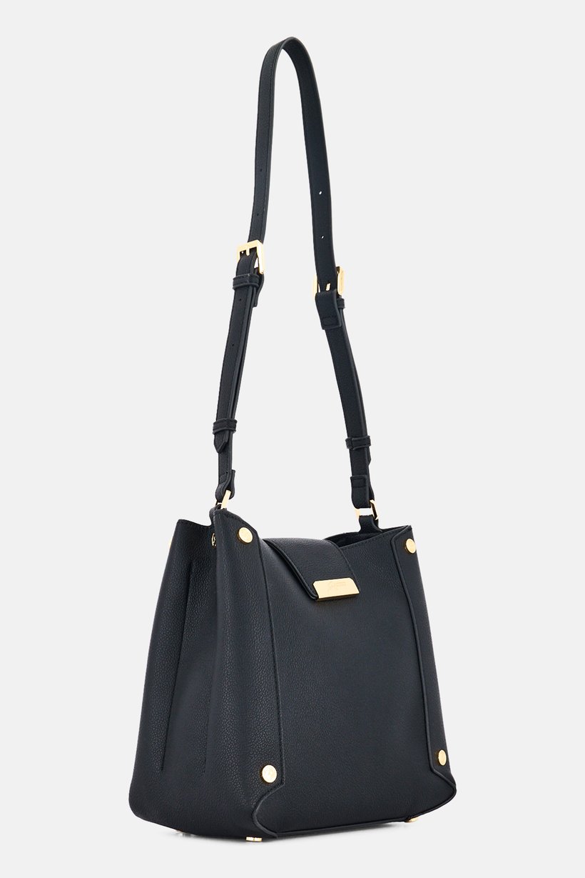 Women Brand Logo Cross Body Bag, Black