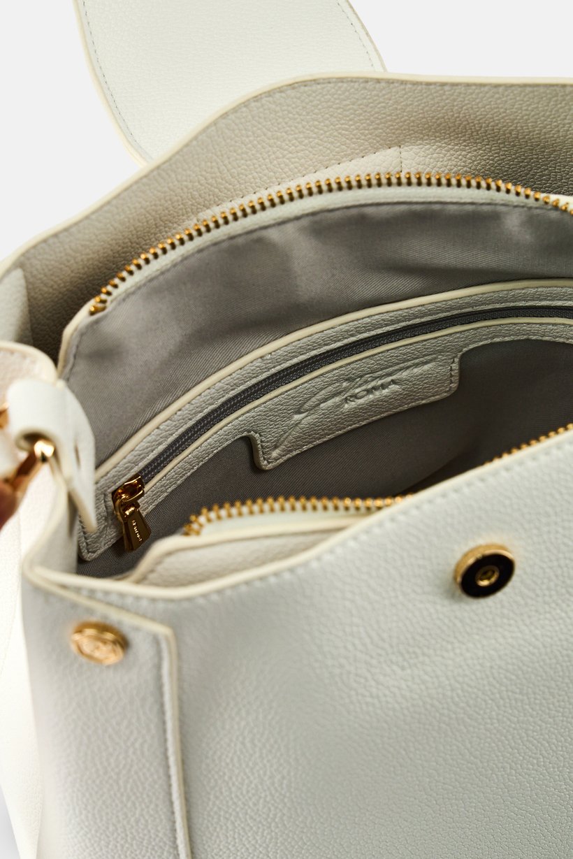 Women Brand Logo Cross Body Bag, White