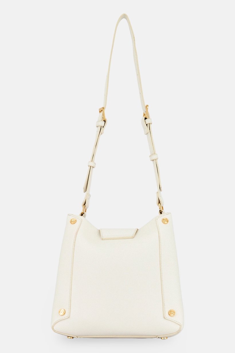 Women Brand Logo Cross Body Bag, White