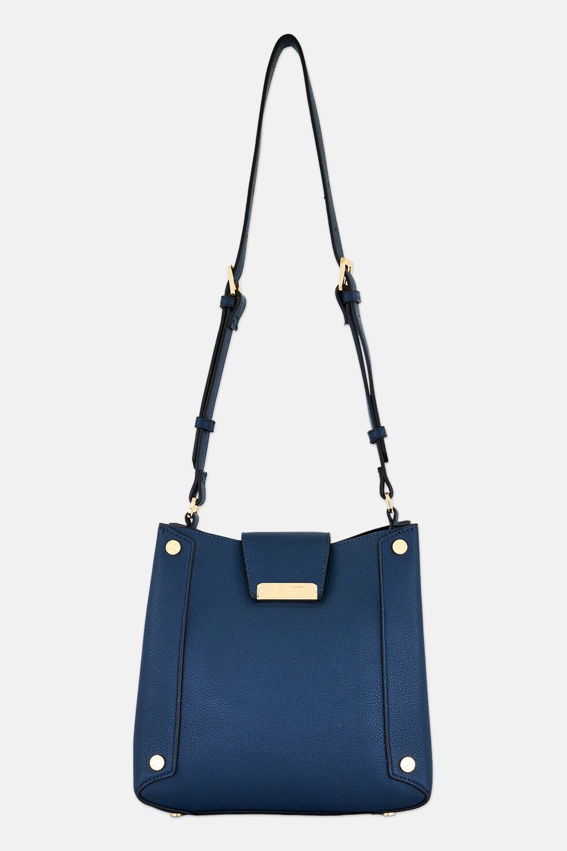 Women Brand Logo Cross Body Bag, Blue