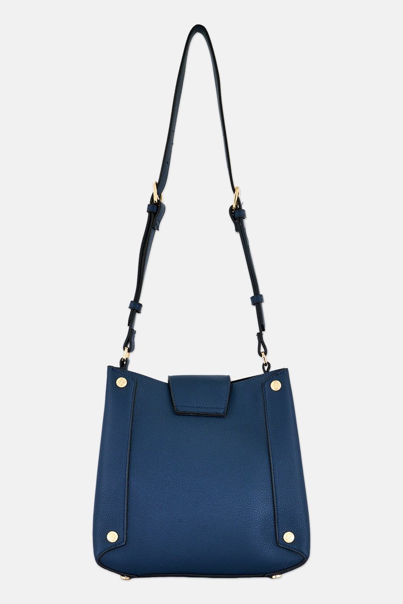 Women Brand Logo Cross Body Bag, Blue