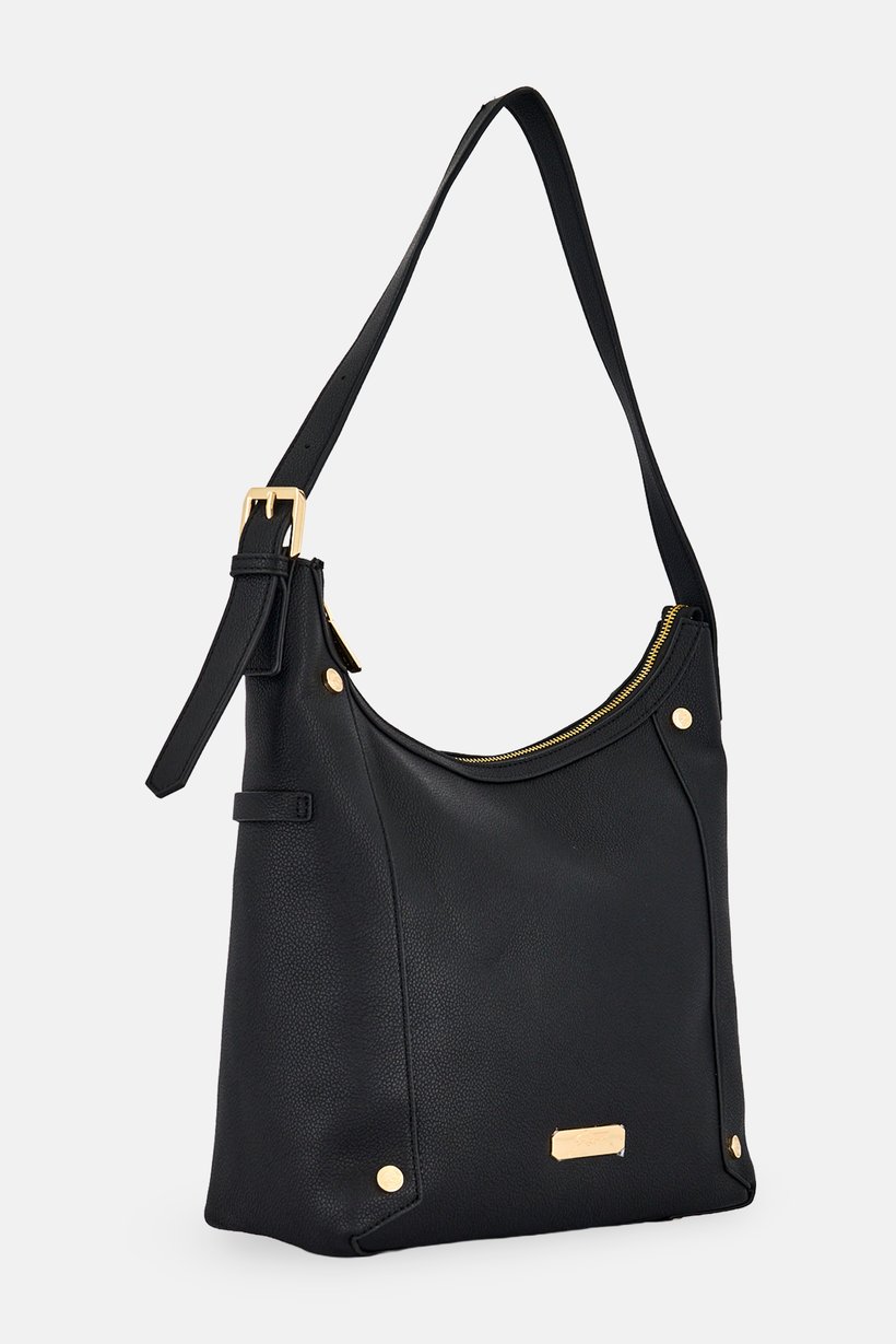 Women Brand Logo Tote Bag, Black