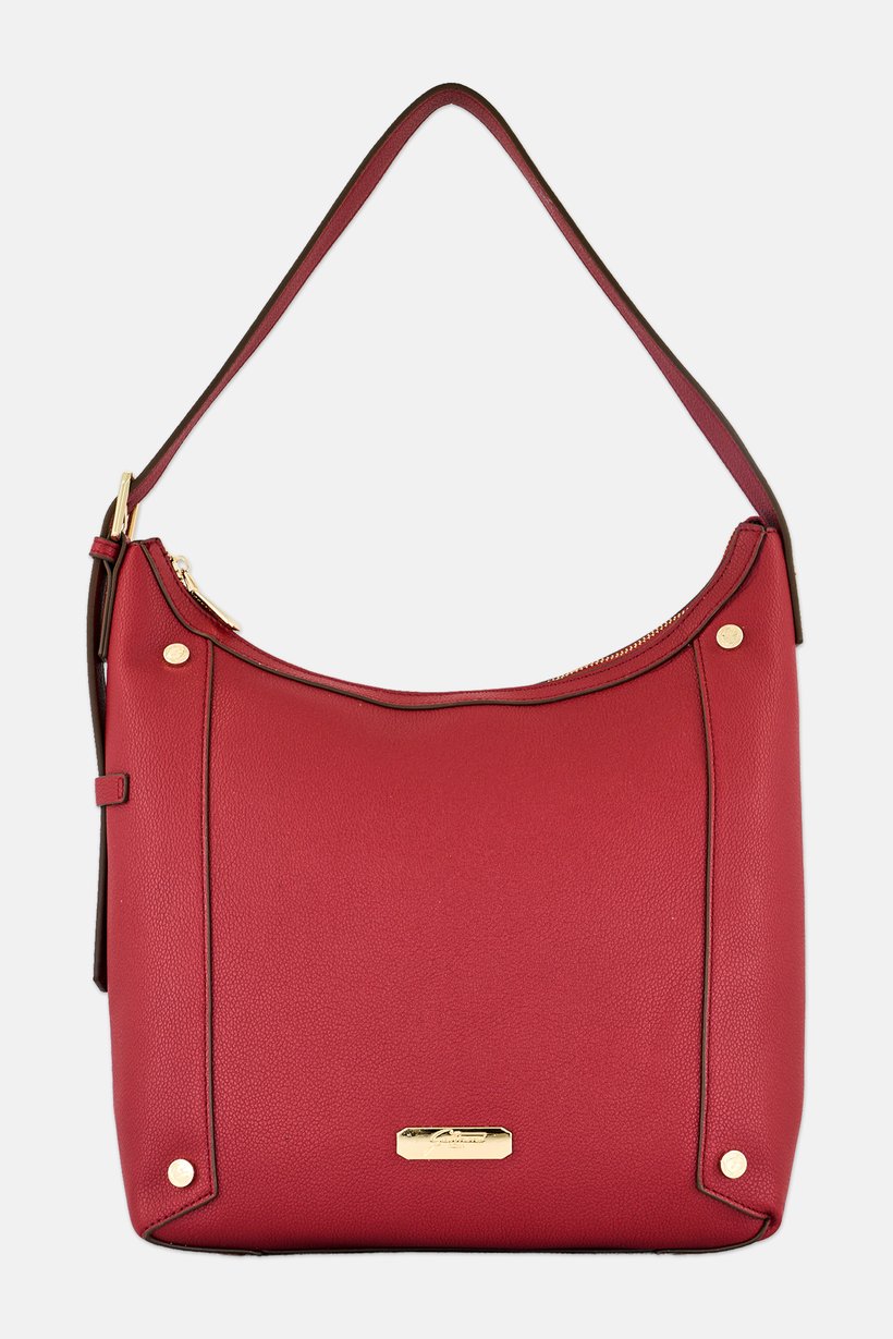 Women Brand Logo Tote Bag, Maroon