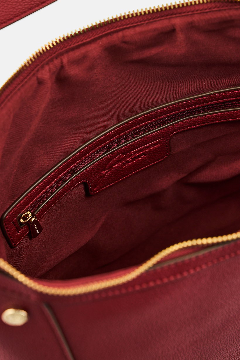 Women Brand Logo Tote Bag, Maroon