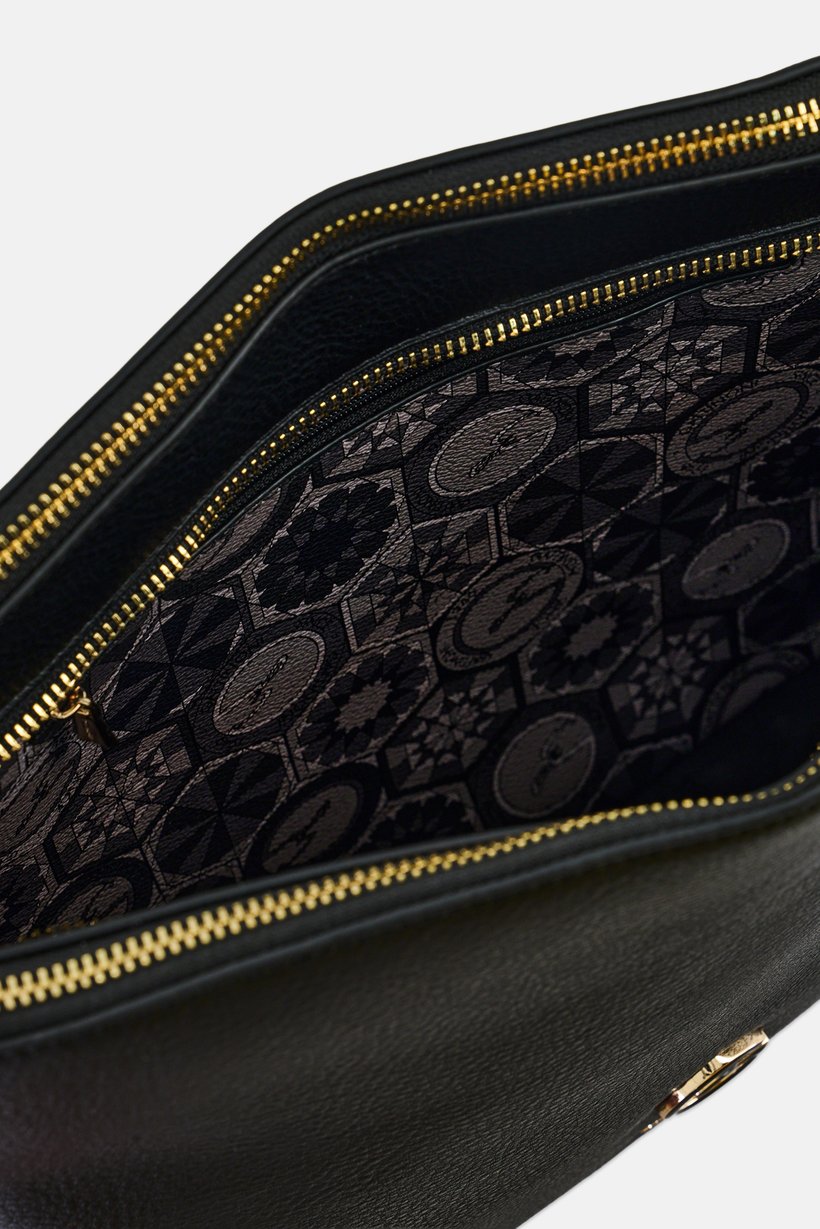 Women Brand Logo Tote Bag, Black
