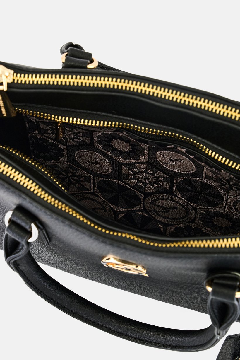 Women Brand Logo Tote Bag, Black