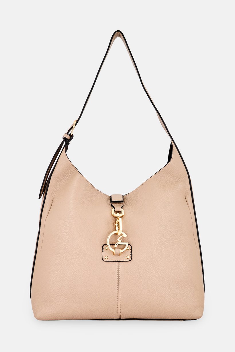 Women Brand Logo Tote Bag, Taupe