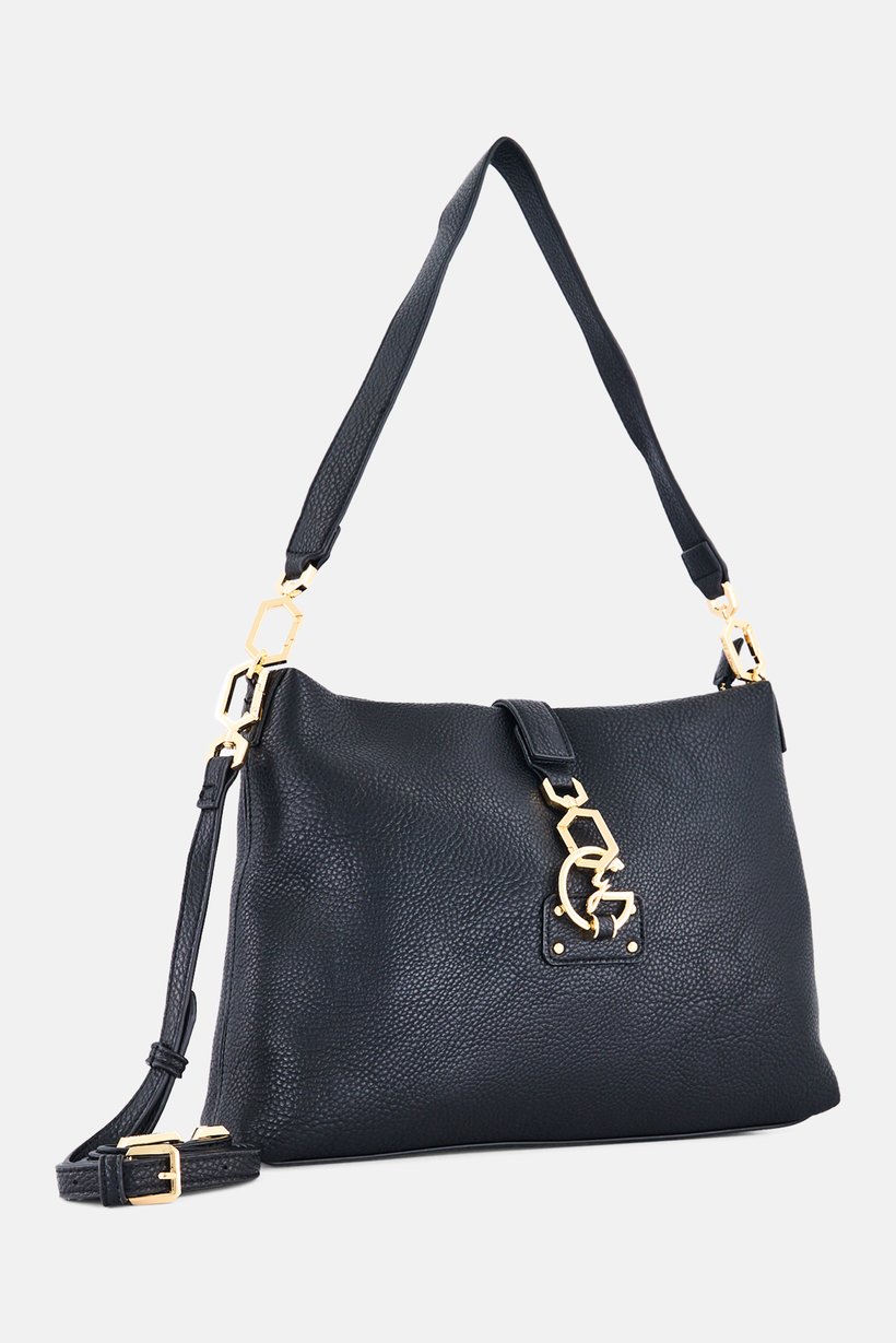 Women Brand Logo Cross Body Bag, Black