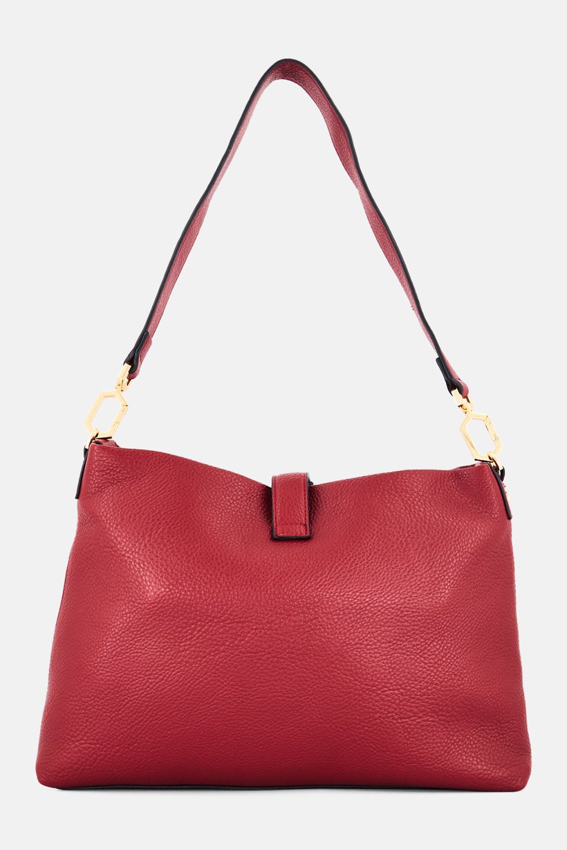 Women Brand Logo Cross Body Bag, Burgundy