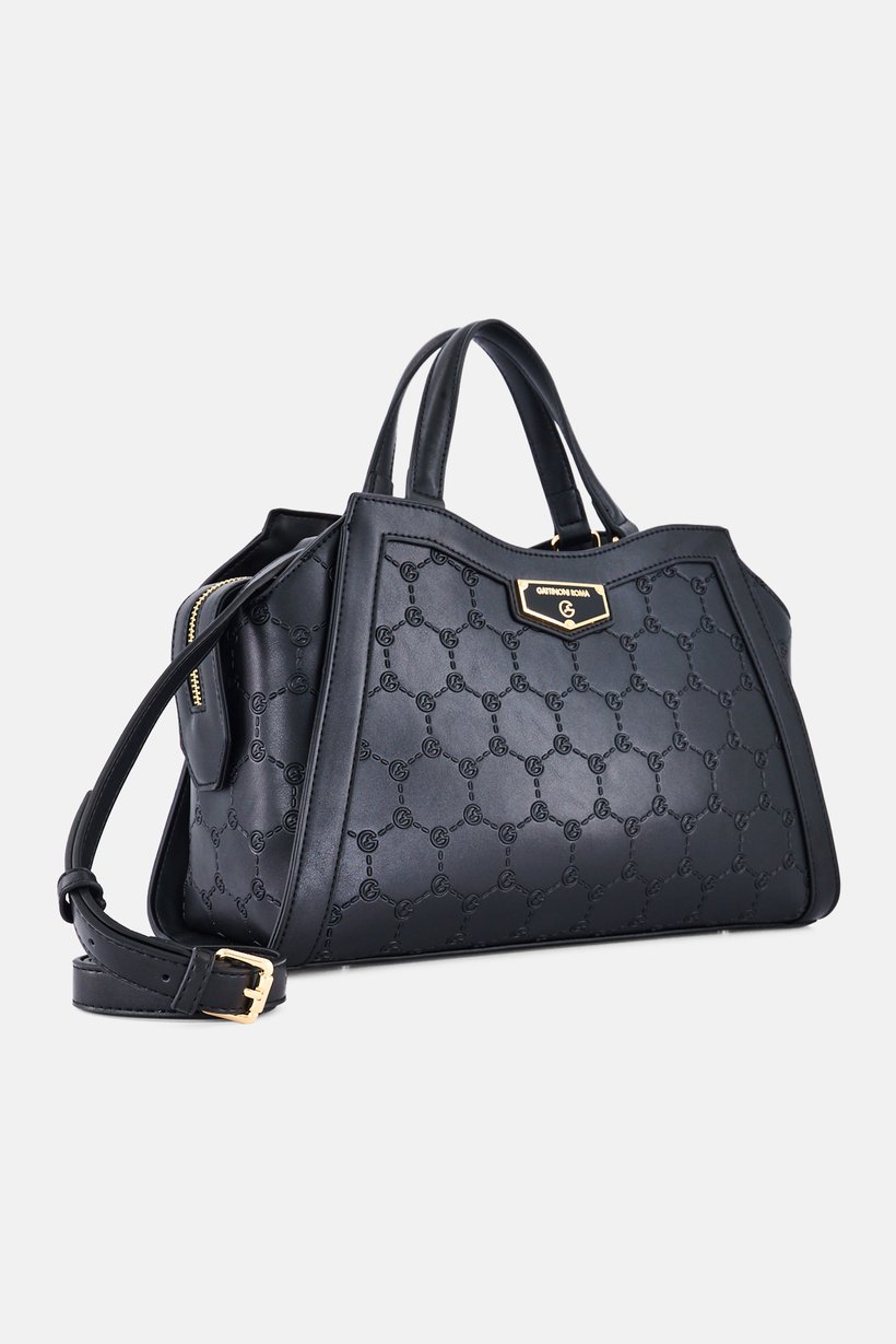 Women Brand Logo Cross Body Bag, Black